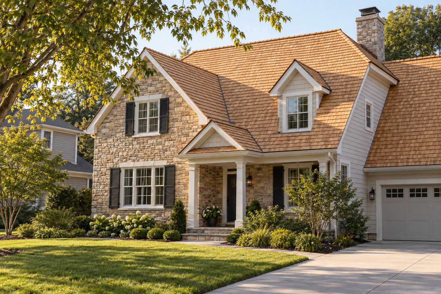cedar shake roofers on a Littleton home