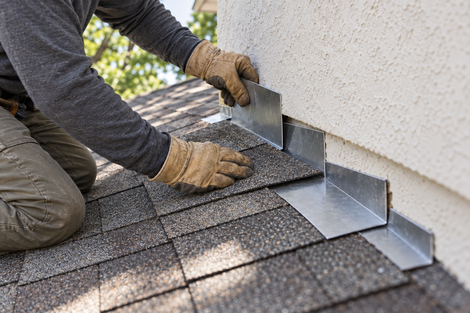 roof repair at a Centennial home