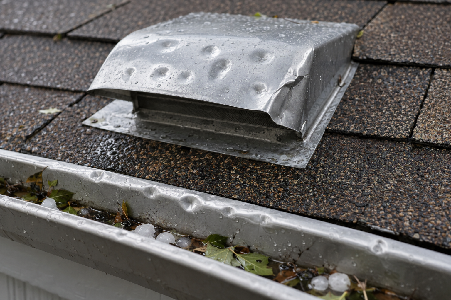 storm damage roof repair on a Littleton home